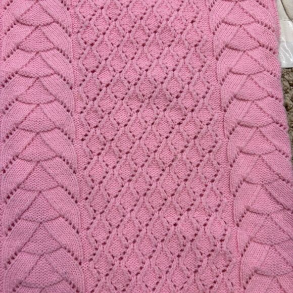 Ladies Vinatge Dolly Mann Wintuck Pink Button‎ Front Cardigan Size Large - Picture 7 of 10